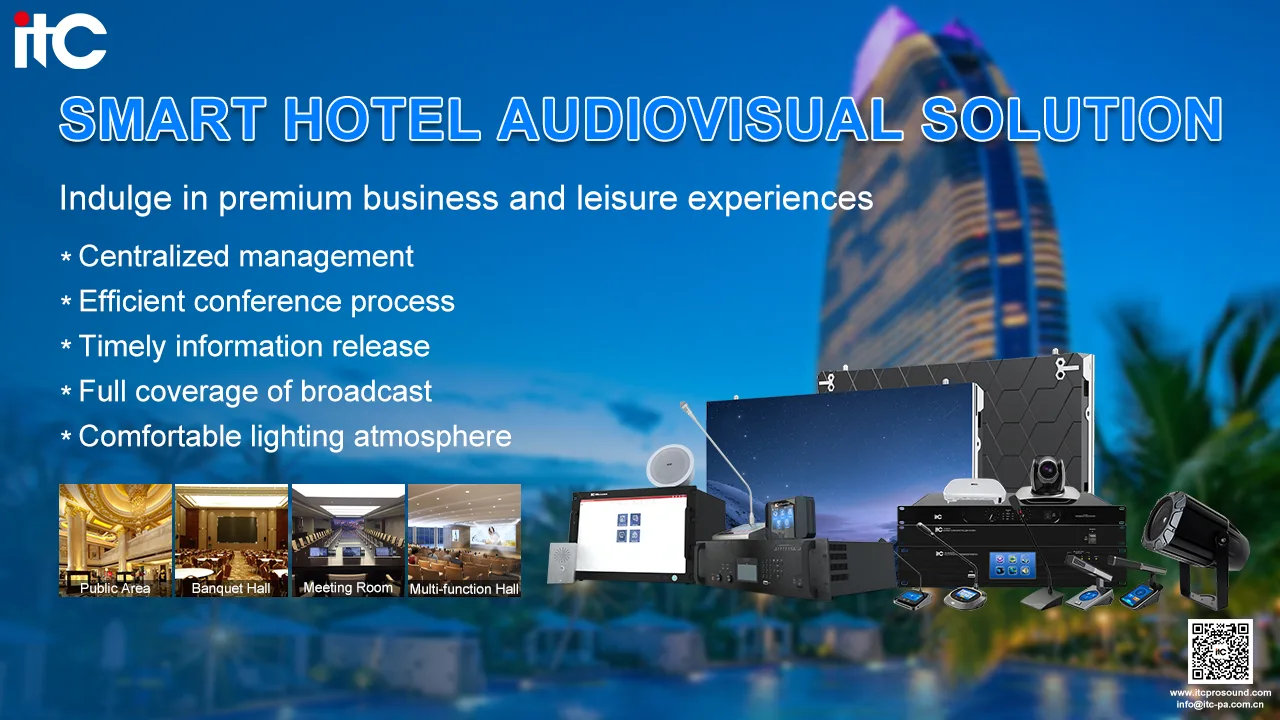 Soluție AV pentru hoteluri inteligente