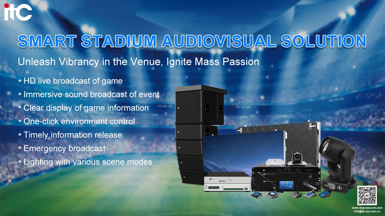 Soluție AV pentru stadioane inteligente